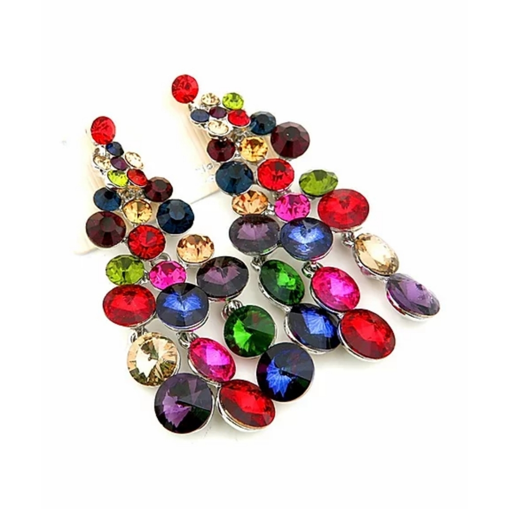 Gorgeous Multicolor Stones Fashion Earring